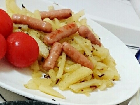 ポークビッツでジャーマンポテト レシピ 作り方 By Cooking Mama0419 楽天レシピ